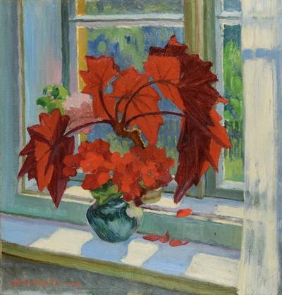 Kwiaty w oknie, 1927