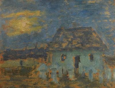 Nokturn z chatą i ulami, ok. 1906