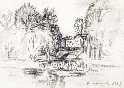 Panorama z mostkiem, 1953