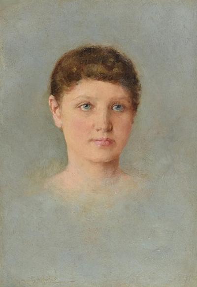 Głowa młodej kobiety, 1891