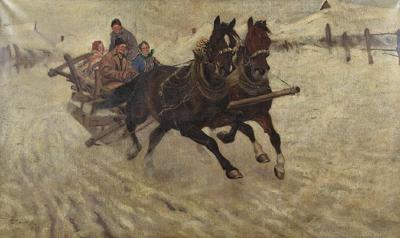 Pędzące sanie, 1926