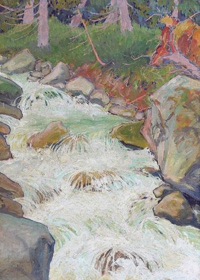 Strumień w górskim lesie, 1927