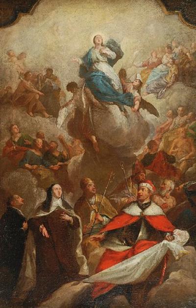 Wniebowzięcie Matki Bożej w asyście świętych, 1742