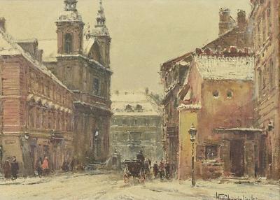Widok na kościół Paulinów na Nowym Mieście w Warszawie