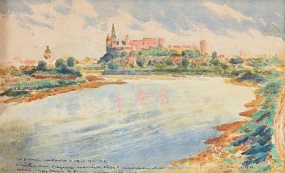 Widok na Wawel, 1940