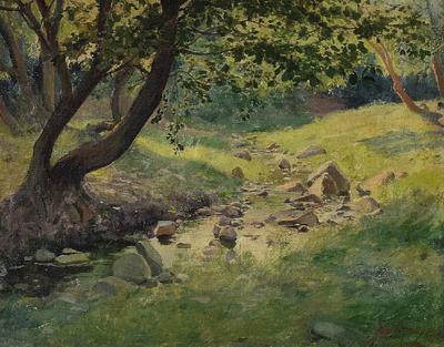 Pejzaż z potokiem, 1924