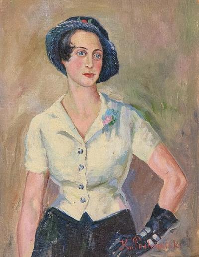 Portret kobiety w kapeluszu