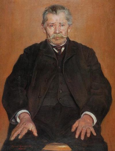 Portret mężczyzny z wąsami