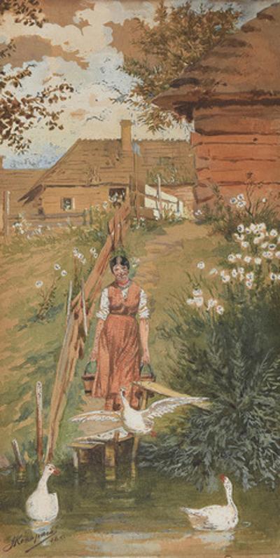Scena wiejska, 1888