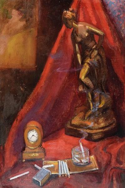 Martwa natura z zegarem, 1927