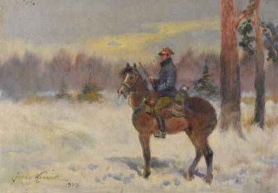 Ułan na koniu, 1943
