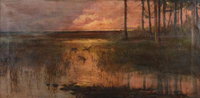 Polesie - Zachód słońca, 1908