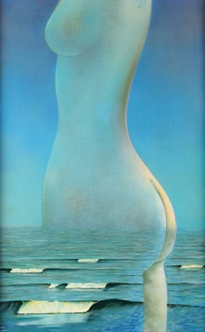 Akt na tle morza, 1980