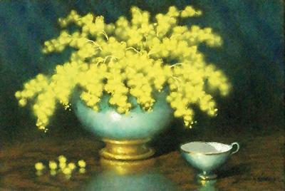 Mimozy i porcelana