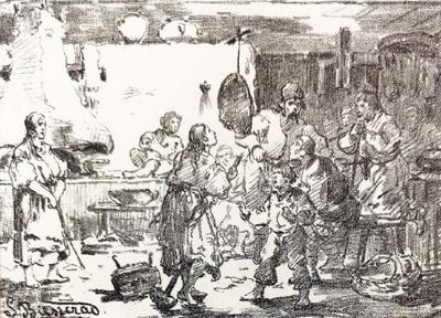 Scena wiejska,1881