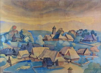 Wioska podhalańska, 1930