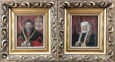 Para portretów: Bona Sforza i Zygmunt Stary