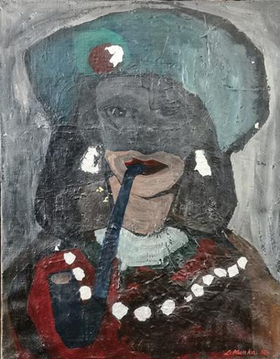 Portret - praca dwustronna, 1953