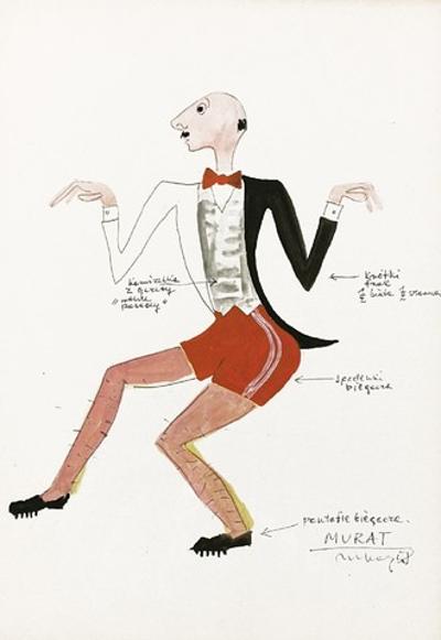 Projekt kostiumu Murat do spektaklu Czupurek wg Benedykta Hertza, 1958