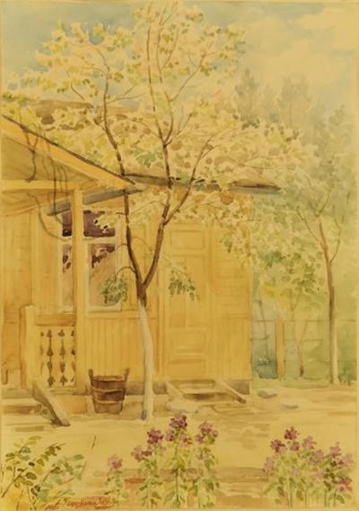 Wiosna w ogrodzie, 1951
