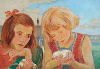 Dziewczynki z ptaszkami, ok. 1925