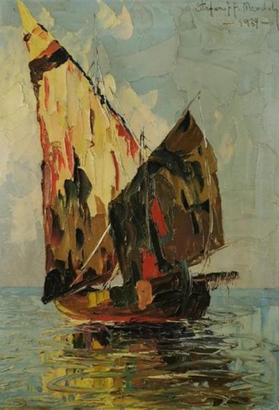 Łódź na morzu, 1934
