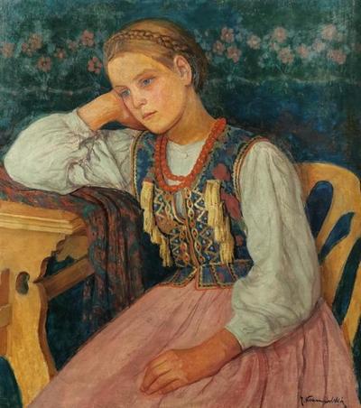 Dziewczyna w stroju ludowym