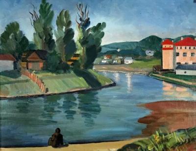 Widok Torunia, 1945 (obraz dwustronny)