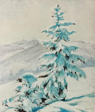 Świerki w śniegu, 1939