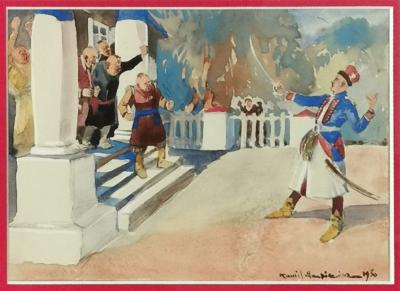 Szlacheckie swary (satyra na polską szlachtę), 1930