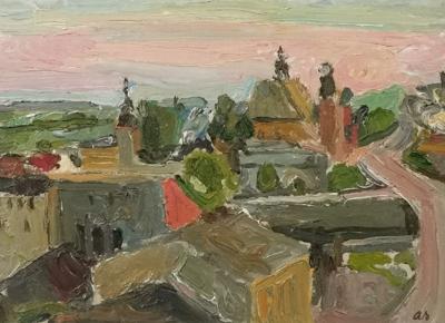 Kościół Norbertanek - Widok z Krakowa, 1934-1935