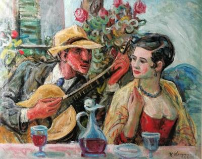 Zaloty - scena idylliczna, 1928