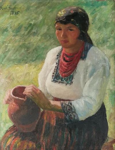 Wiejska dziewczyna z dzbanem, 1935