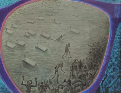 Życie w czarnych okularach, 1955