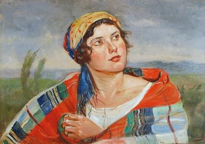 Wiejska dziewczyna, ok. 1920