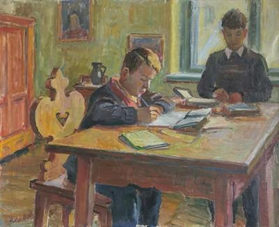 Przy stole, 1952