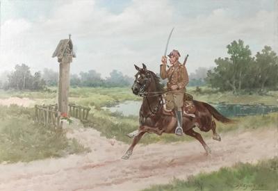 Ułan przed kapliczką, 1993