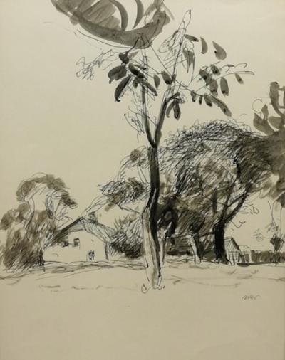 Pejzaż z kalwaryjskiego sadu, ok. 1915