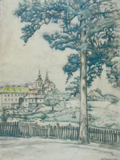Widok ogólny Klasztoru Bielańskiego