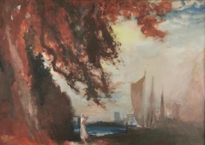 W przystani [Pejzaż morski], 1933