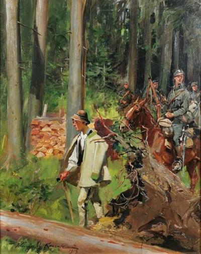 Przejście przez las, 1919