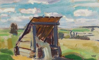 Studnia ze źródłem pośród pól, ok. 1908