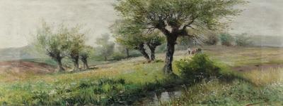 Pejzaż z wierzbami, 1900