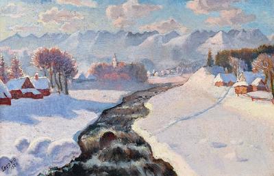 Pejzaż zimowy, 1929