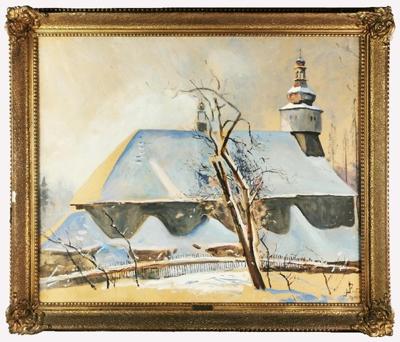 Kościół w śniegu, 1909