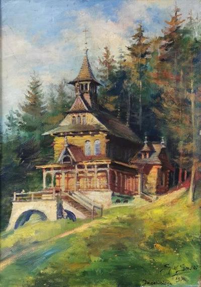 Drewniana kaplica na Jaszczurówce, 1934