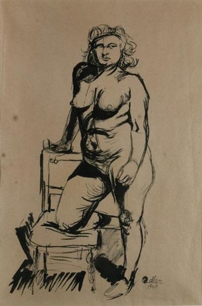 Stojący akt, 1940