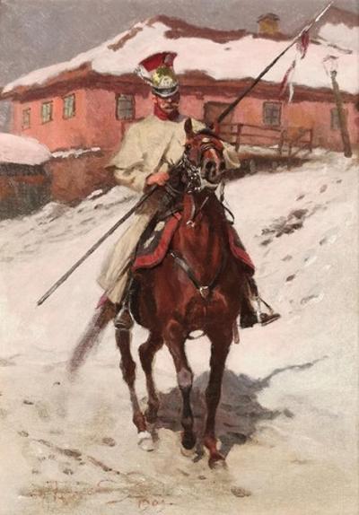 Szwoleżer [Żołnierz 1. Pułku Szwoleżerów - Lansierów Gwardii Cesarskiej], 1909