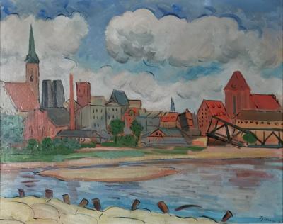 Widok Torunia, 1945 (obraz dwustronny)