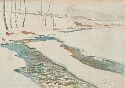 Potok zimą, 1919